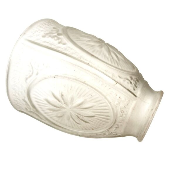 Vintage satin glass ruffled lamp shade replacement light shade sconce shade desk - Picture 6 of 11